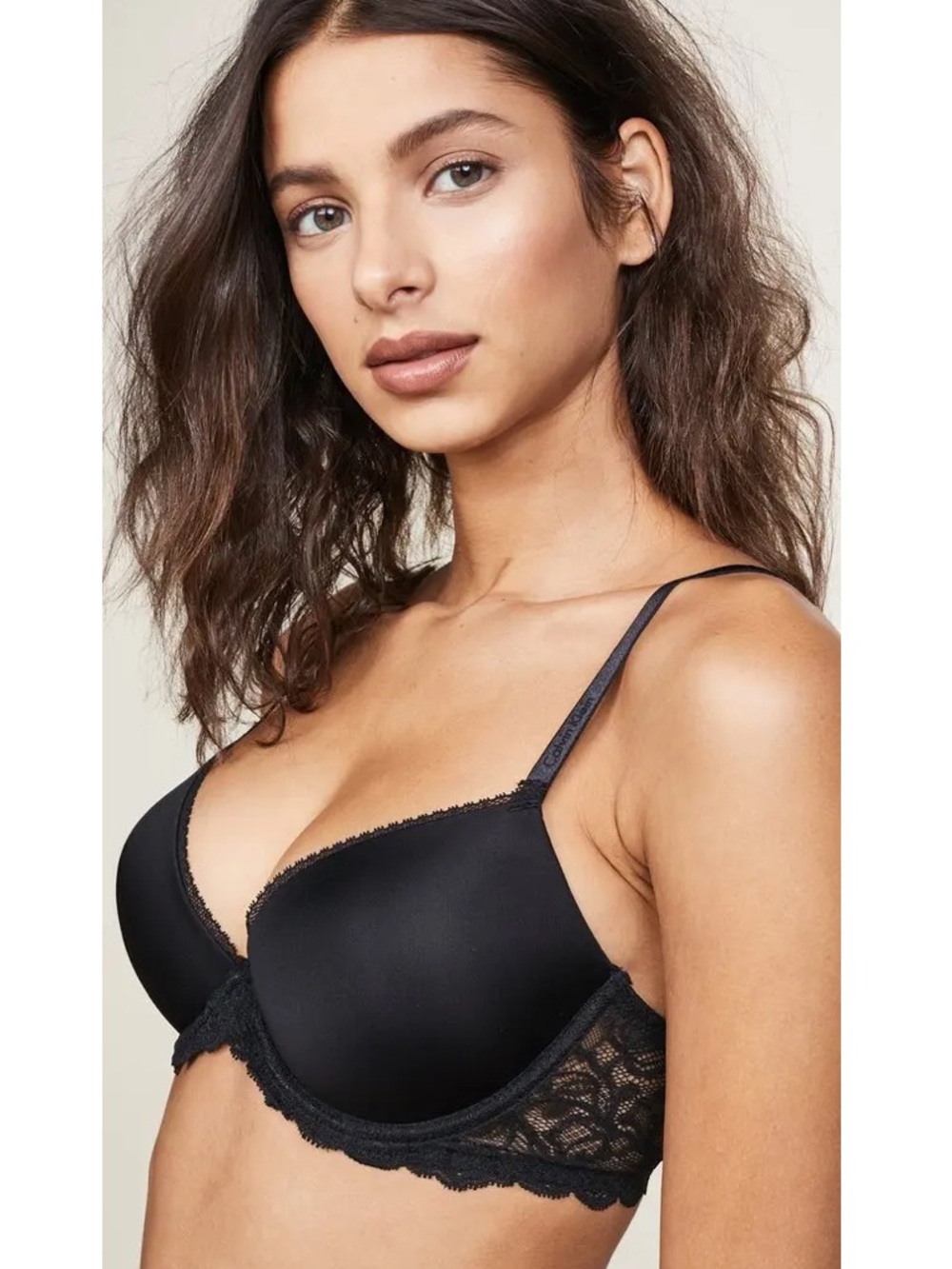 🆕 Calvin Klein Seductive Comfort Lace Demi Lift Multiway Bra 32DD